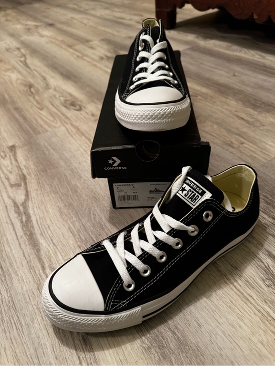 Converse Shoes - Converse Black & White Low Top Sneakers Chuck Taylor size 9wns 7mens